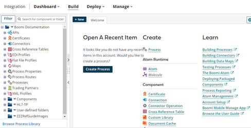 Welcome tab in light theme.