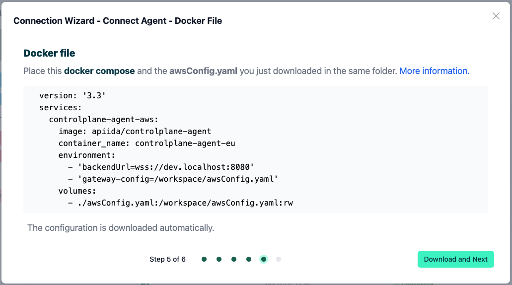 How to - Connection Wizard - Docker file