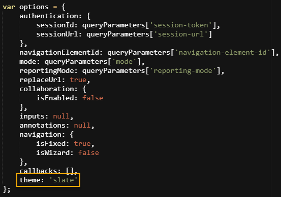 Changing the theme using a custom player