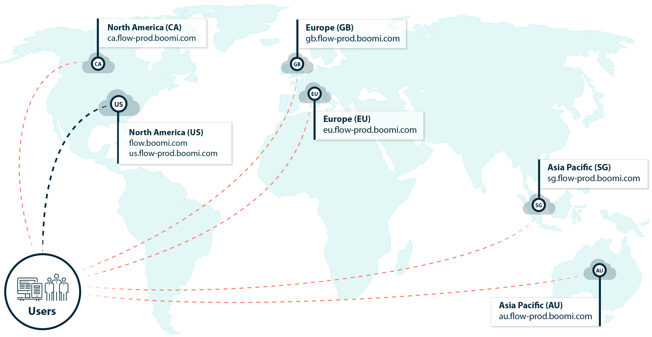 Global infrastructure regions map