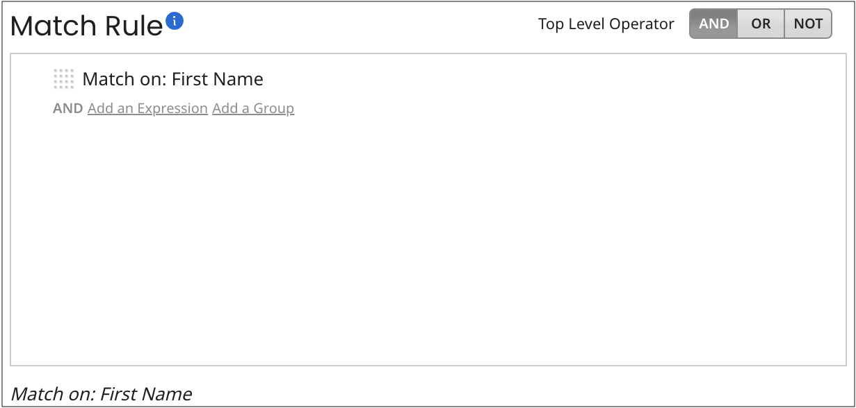 Defined expression listed