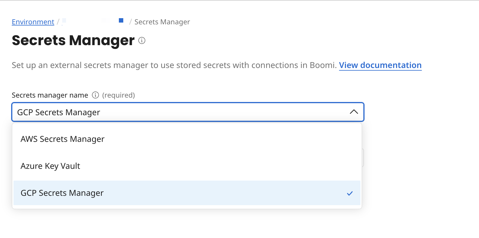 Secrets in environment extensions