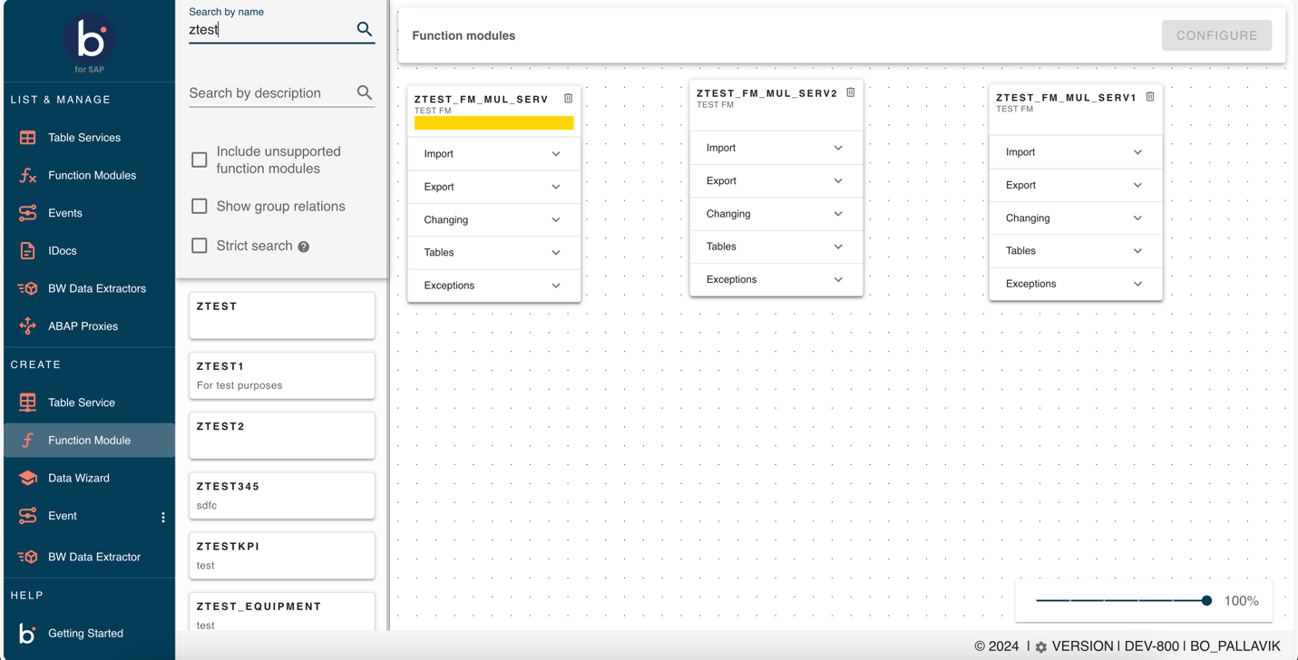 End to End batching tables